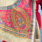 Floral Dola Silk Unstitched Suit with 4-Side Printed Dupatta | Premium Ladies Dress Material